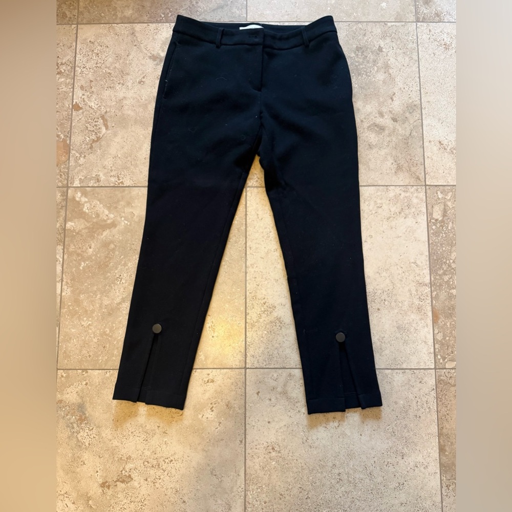 Isabel Marant black crop slit pants SZ 36 $319